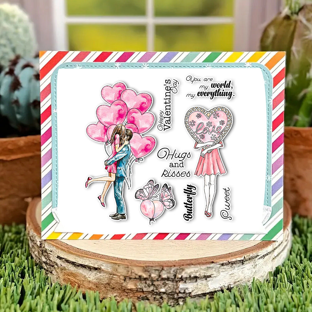 Valentine's Day Theme Dies & Stamps Set