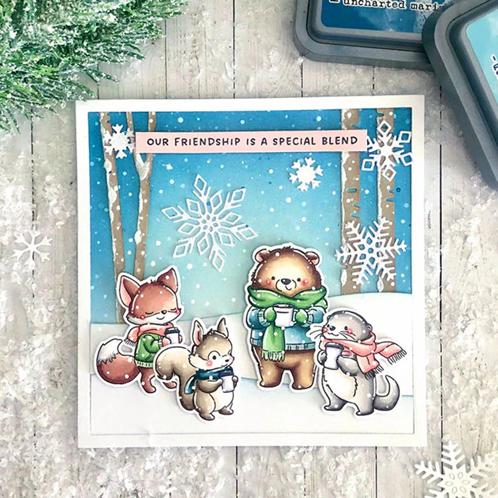 Winter Animals Dies & Stamps Set