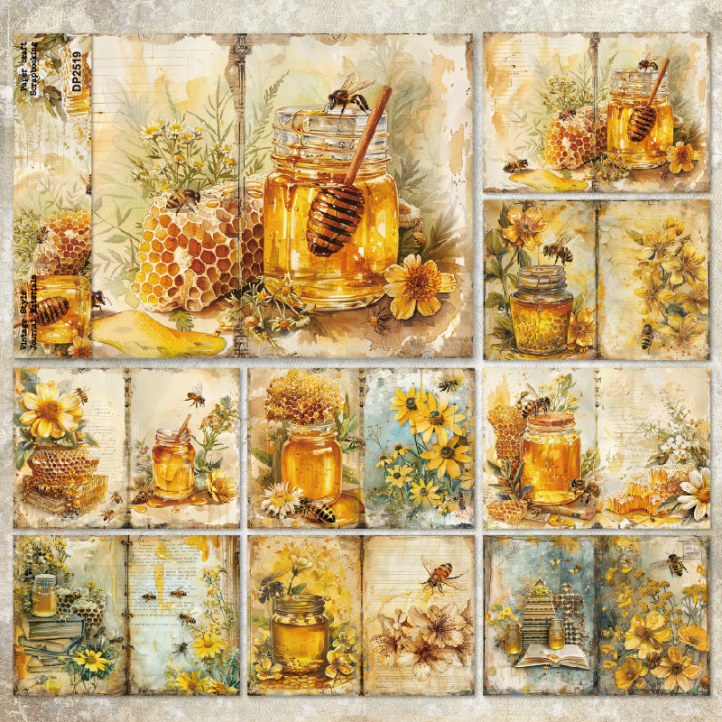 A5 Honey Beehive Journal Scrapbook Paper