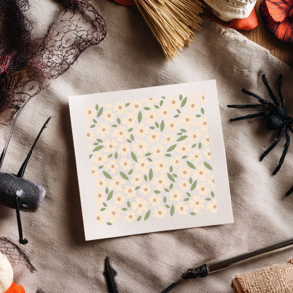 3 PCS Leaves Background DIY Painting Hollow Stencil