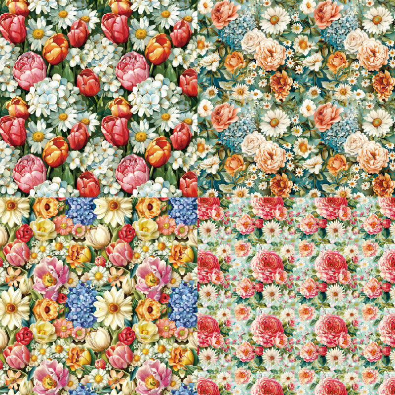 24PCS 6" Garden Scrapbook Paper & Cardstock