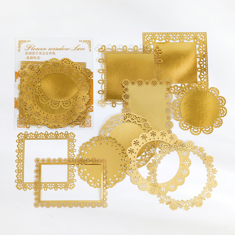 Hot Stamping Hollow Lace Paper
