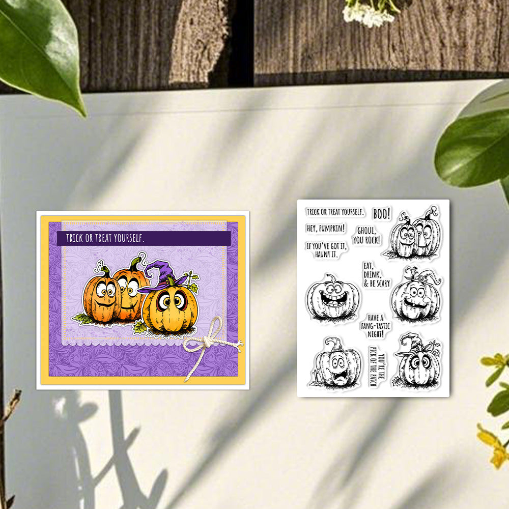 Halloween Pumpkin Dies & Stamps Set