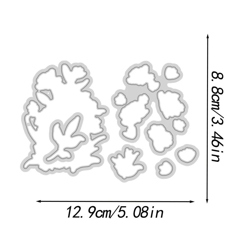 Flowers Pattern Dies & Stamps Set