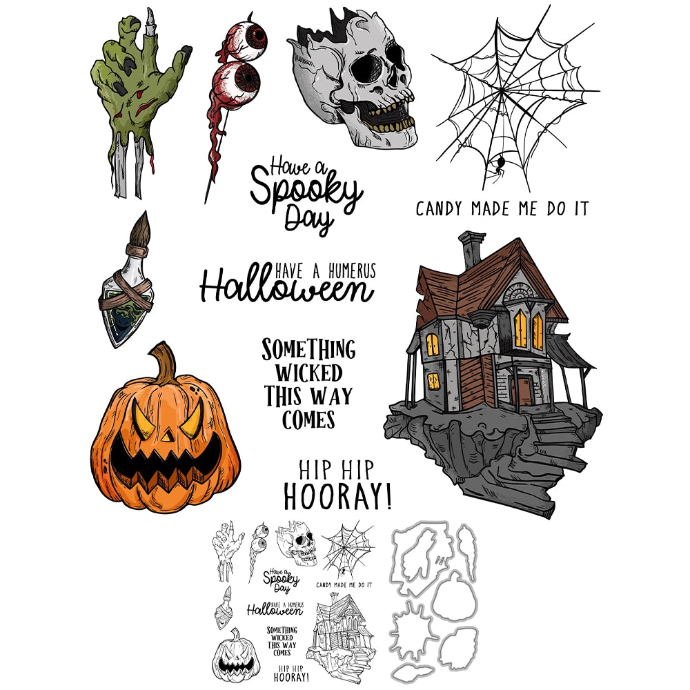 Halloween Series Dies & Stamps Set