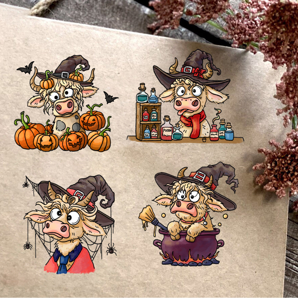 Halloween Cute Cow Dies & Stamps Set