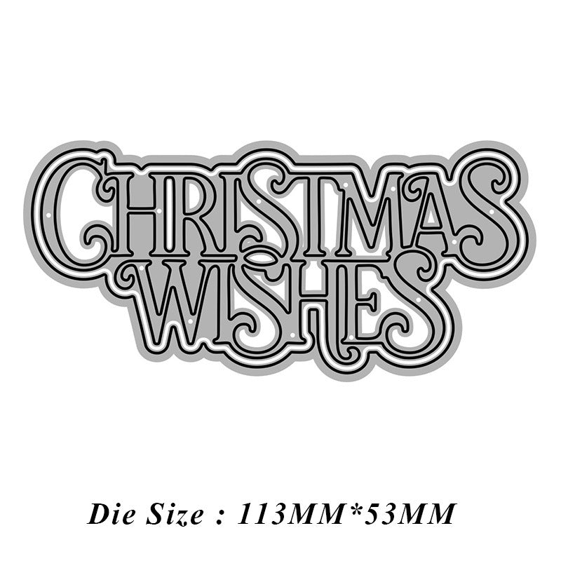 Christmas Wishes Metal Cutting Dies