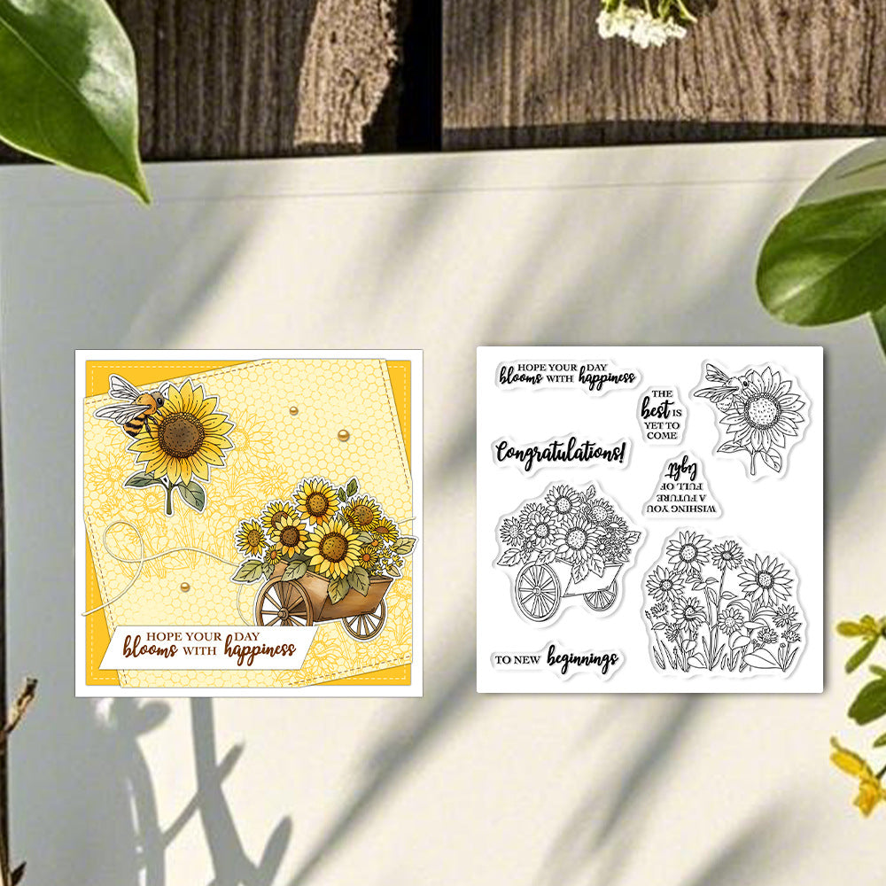 Sunflower Dies & Stamps Set