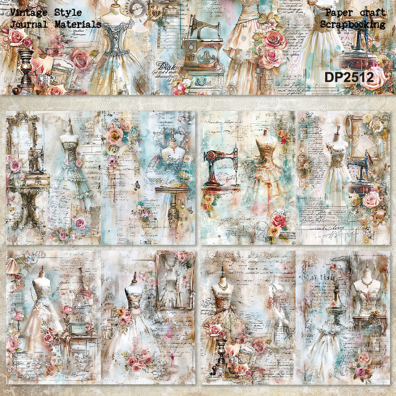 A5 Wedding Dress Journal Scrapbook Paper