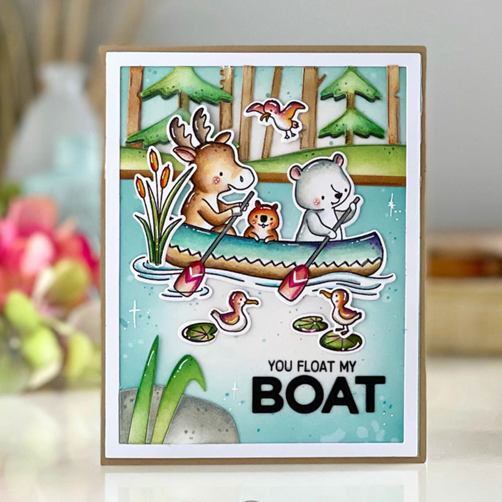 Animal Fishing Boating Dies & Stamps Set
