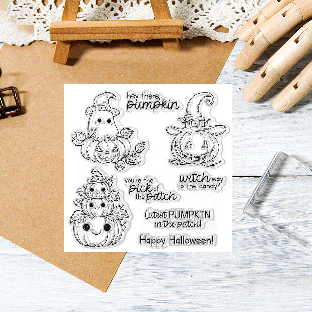 Halloween Pumpkin Dies & Stamps Set