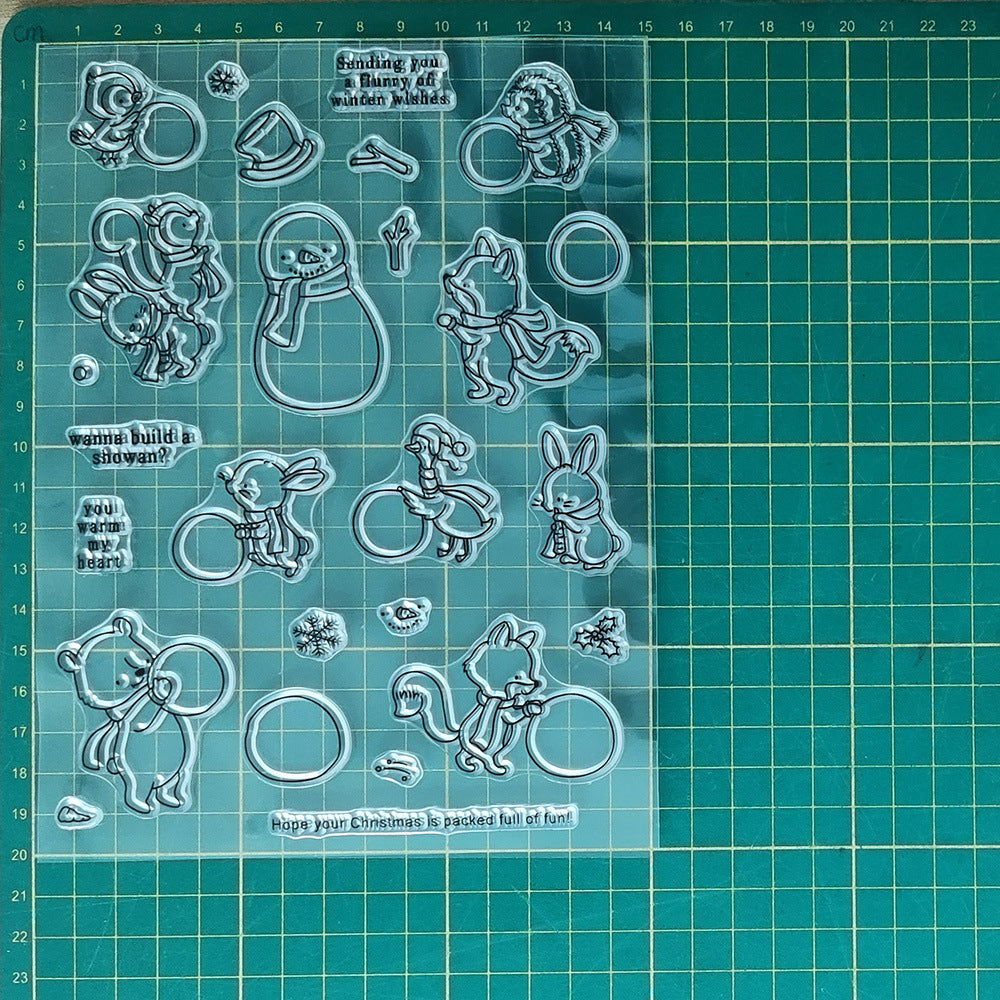 Winter Snowman Dies & Stamps Set