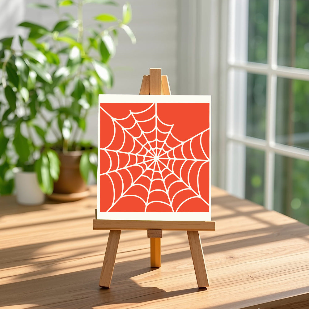 Spider Web Background DIY Painting Hollow Stencil
