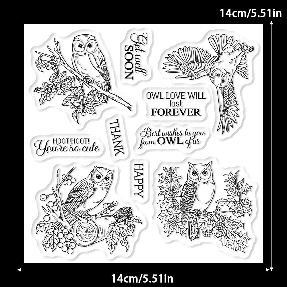 Animal Owl Clear Stamps