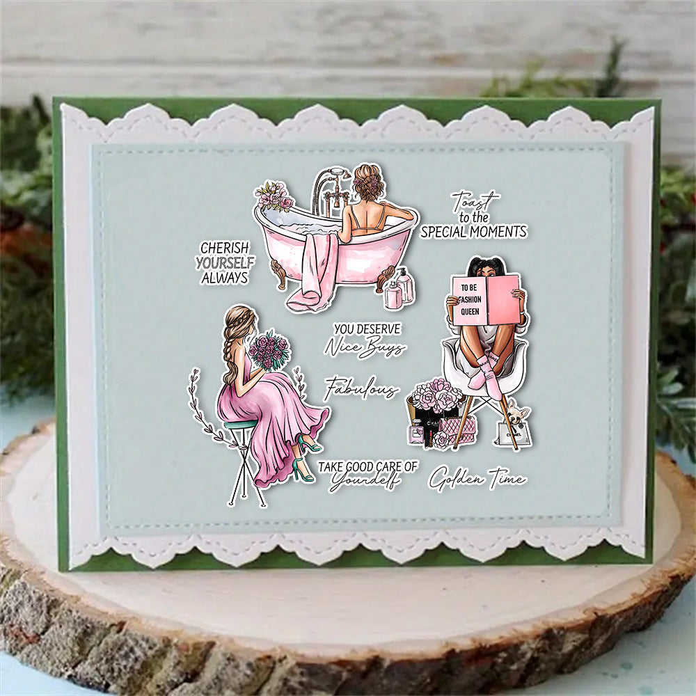 Girls' Leisure Time Clear Stamps