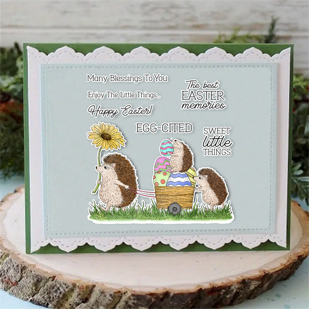 Easter Hedgehog Clear Stamps