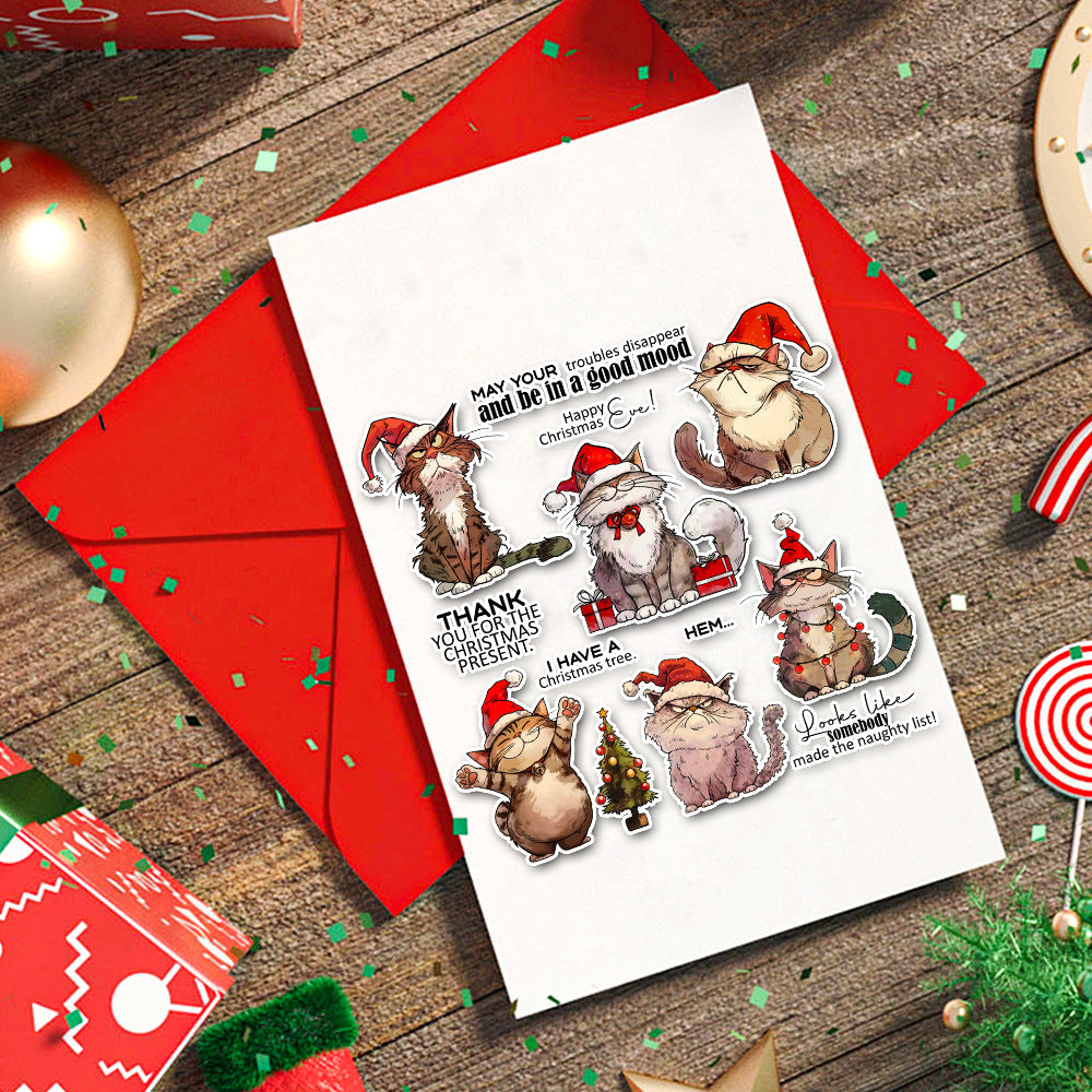 Christmas Cats Dies & Stamps Set