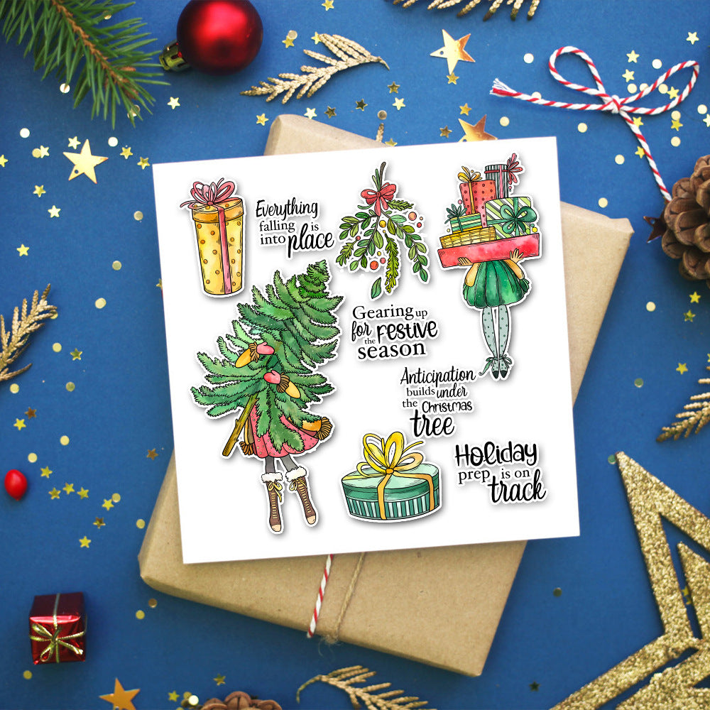 Christmas Elements Dies & Stamps Set