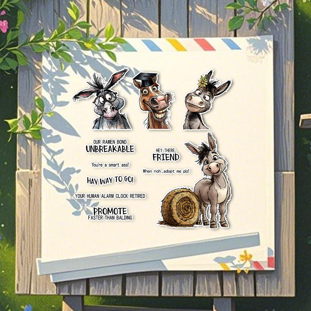 Graduation Donkey Clear Stamps