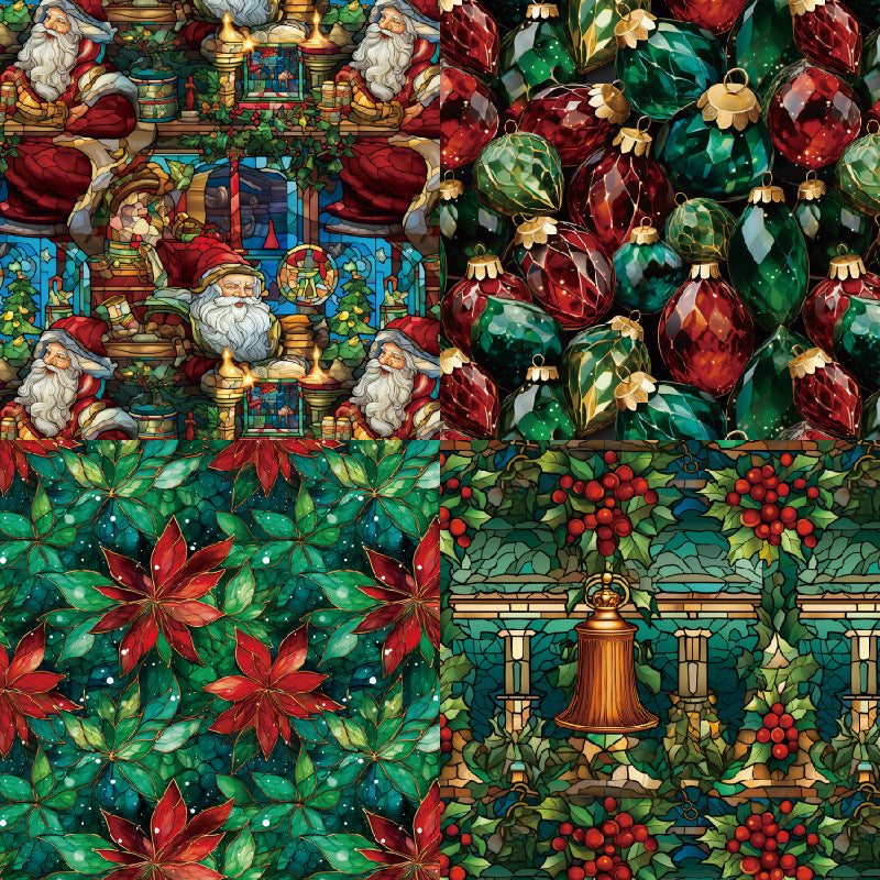 24PCS 6" Gothic Christmas Scrapbook Paper & Cardstock