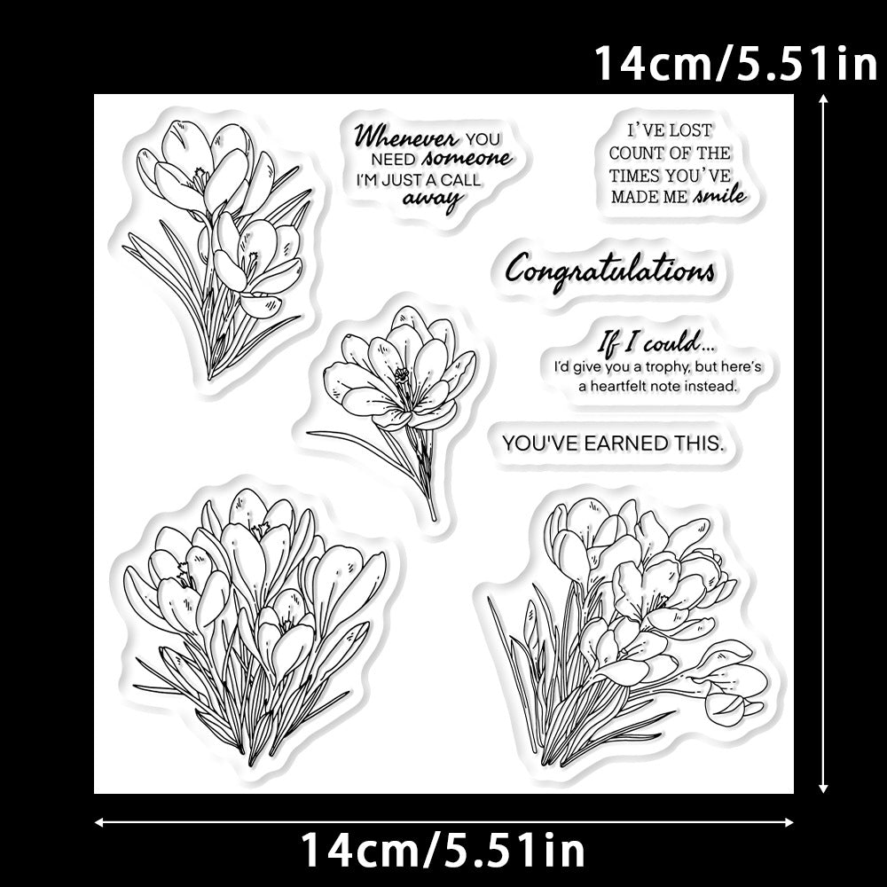 Spring Flowers Dies & Stamps Set