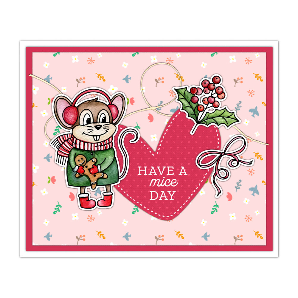 Christmas Mouse Dies & Stamps Set
