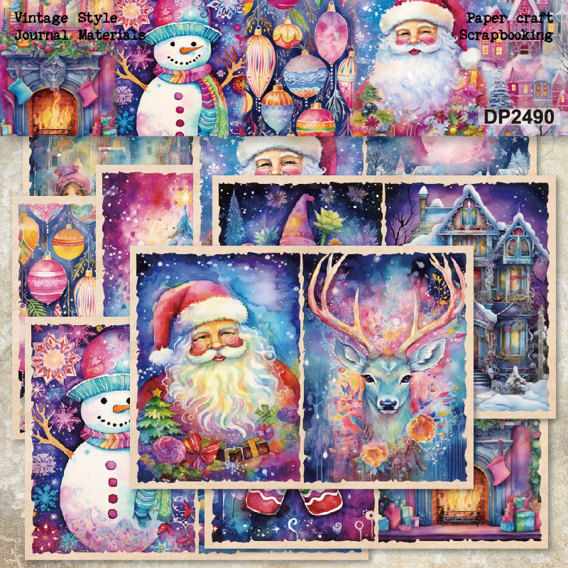 A5 Bright Christmas Journal Scrapbook Paper