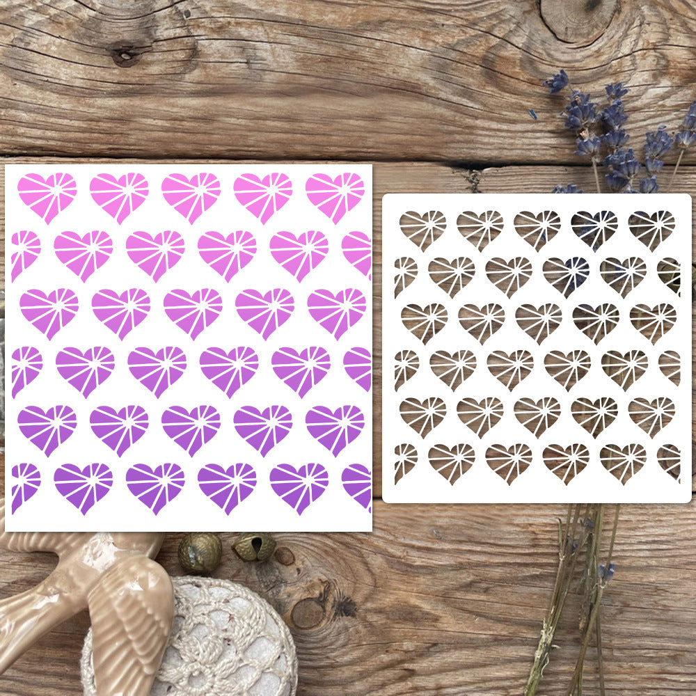 Love Background DIY Painting Hollow Stencil