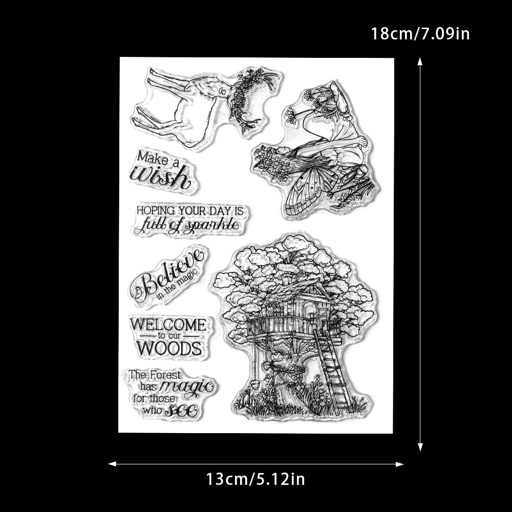 Tree House Fairy Dies & Stamps Set
