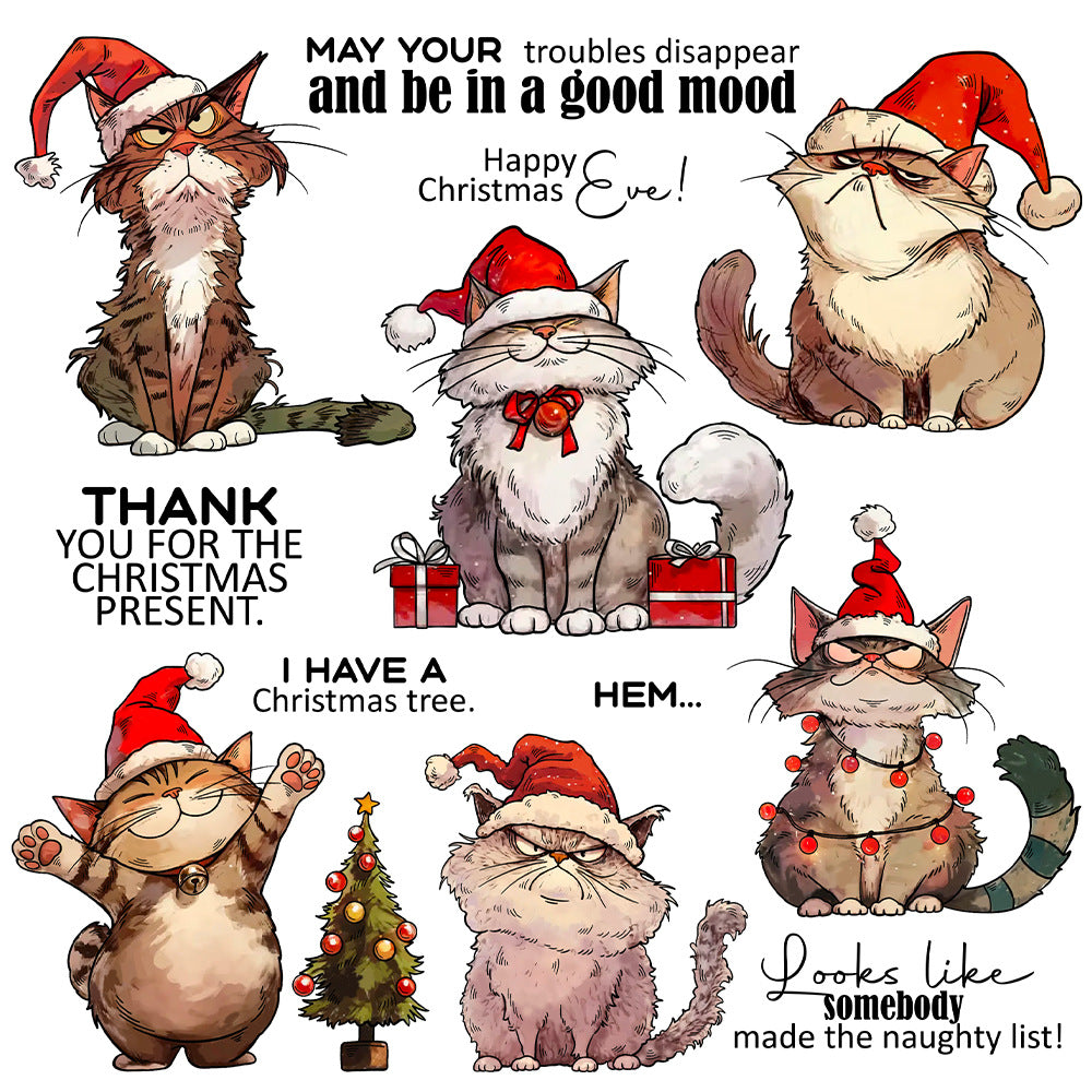 Christmas Cats Dies & Stamps Set