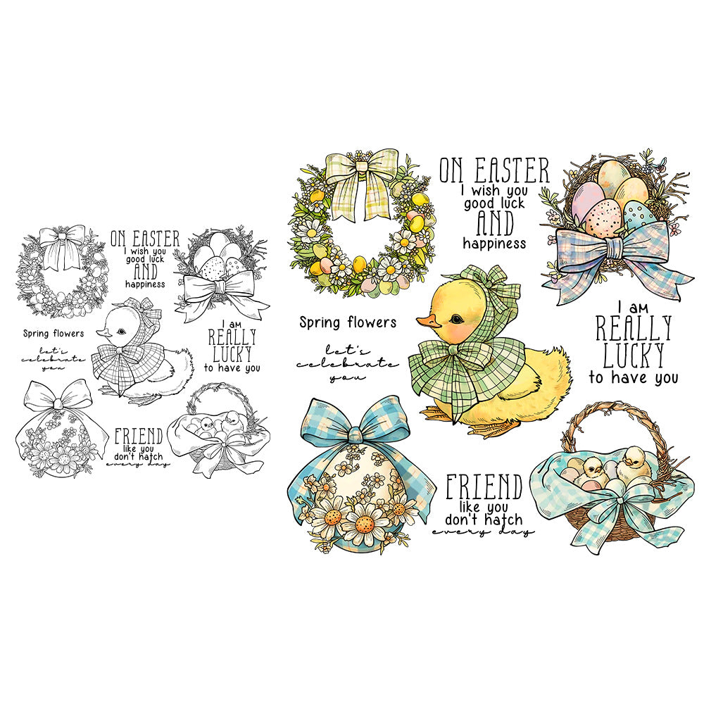 Easter Ducklings Clear Stamps
