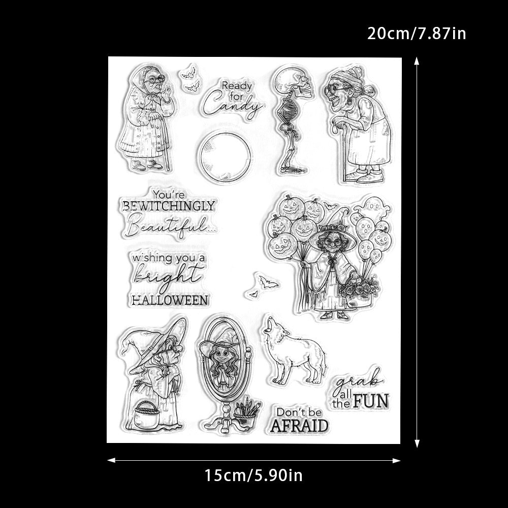 Halloween Granny Dies & Stamps Set
