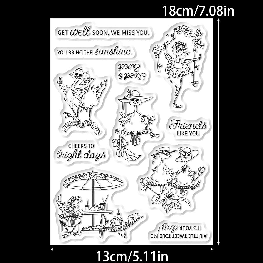 Happy Birds Dies & Stamps Set