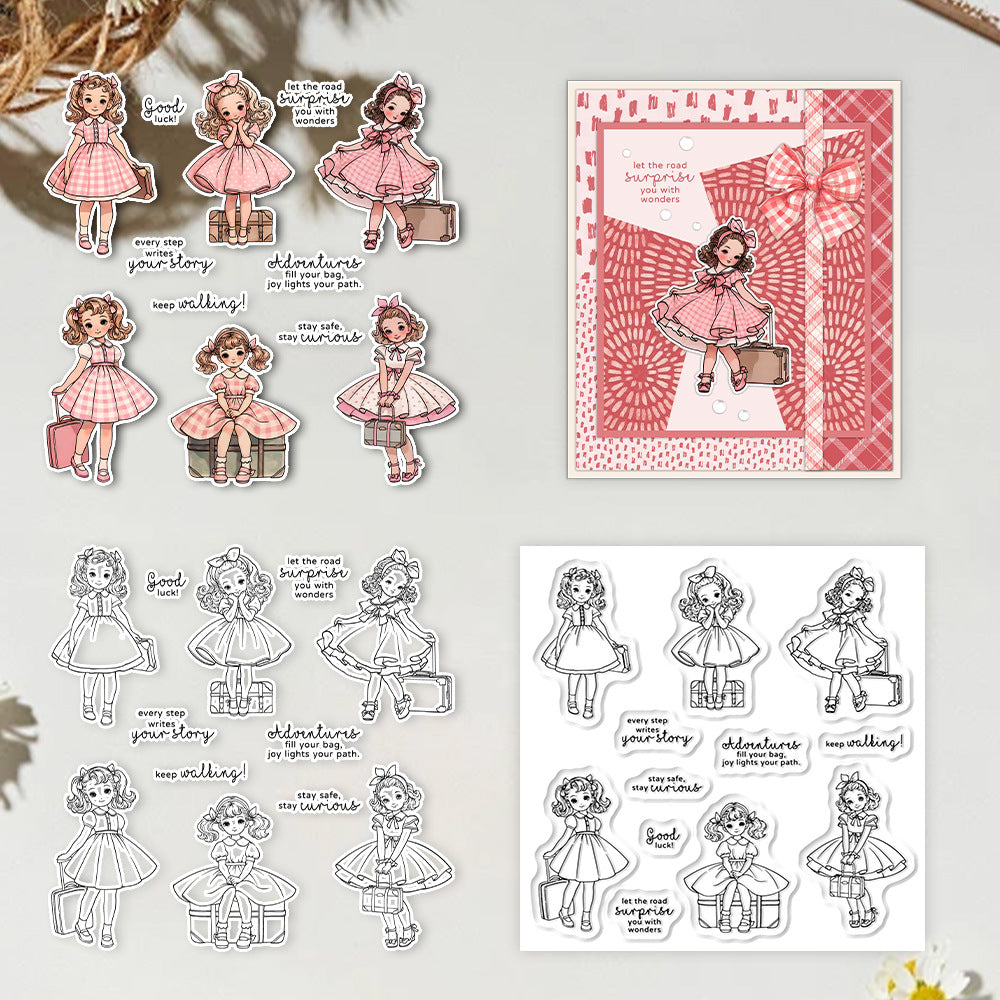 Loli Girls Travel Clear Stamps