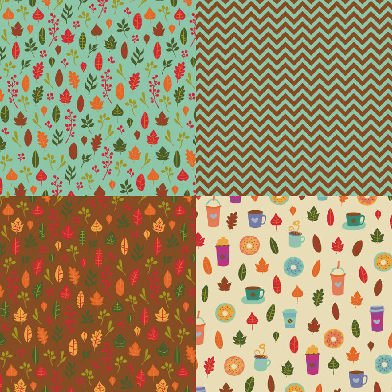 24PCS 6" Autumn Rally Scrapbook Paper & Cardstock