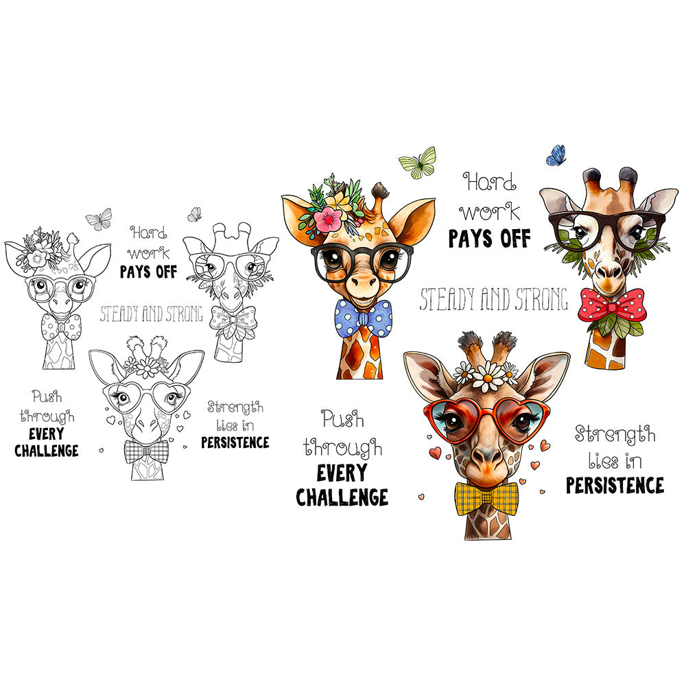 Gentleman Giraffe Clear Stamps