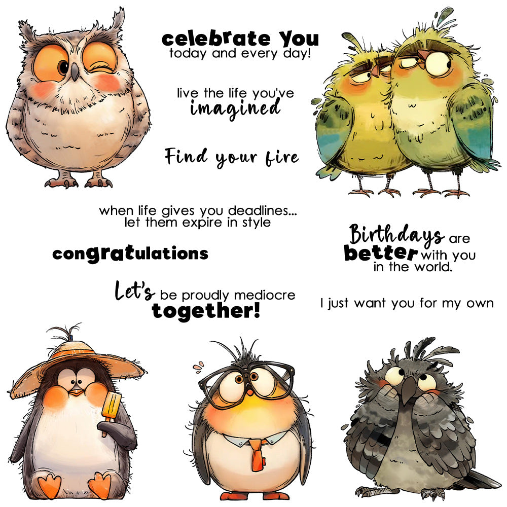 Funny Bird Friendship Dies & Stamps Set