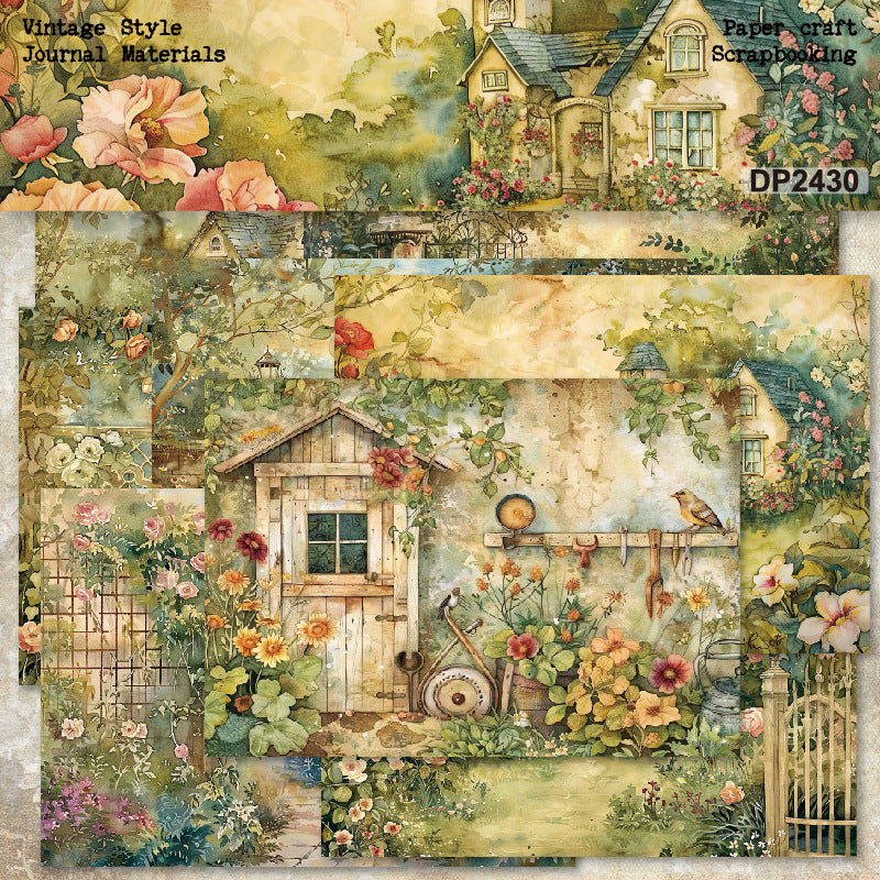 A5 Beautiful Homes DIY Scrapbook Paper