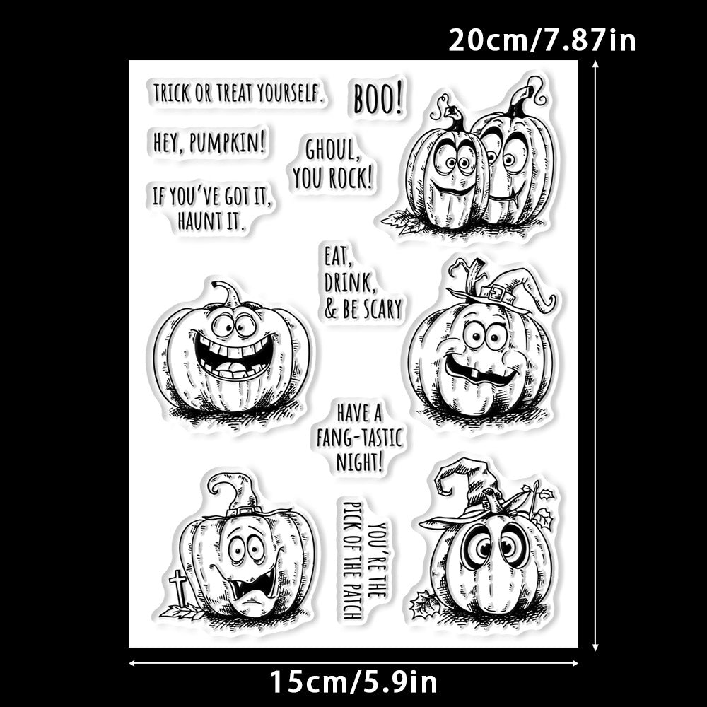 Halloween Pumpkin Dies & Stamps Set