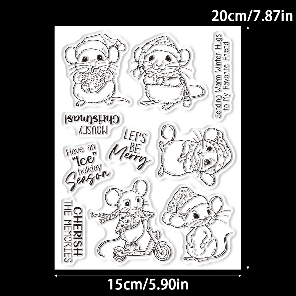 Christmas Mouse Dies & Stamps Set
