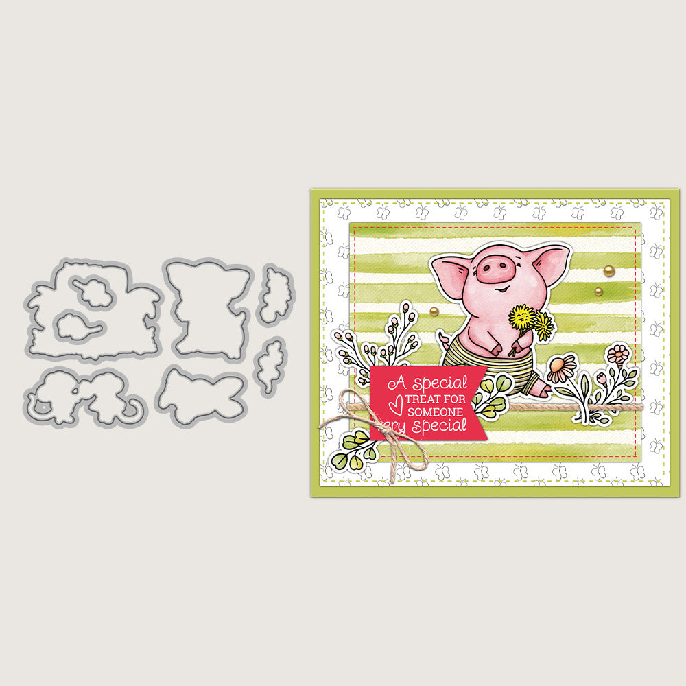 Easter Animal Series Dies & Stamps Set