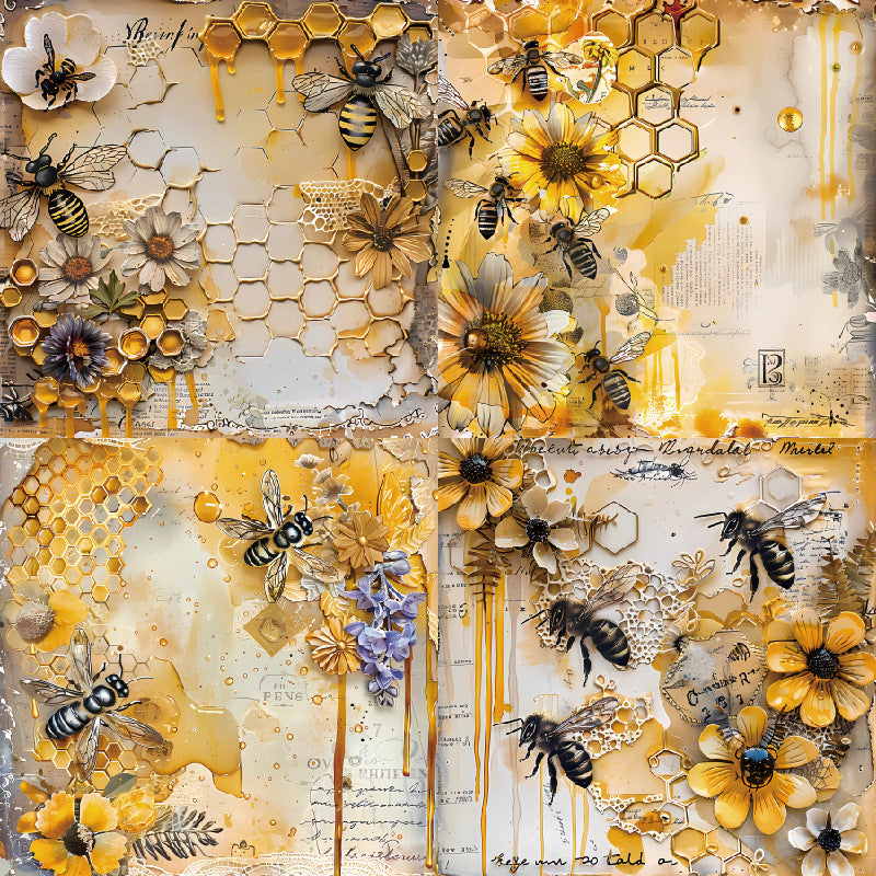 24PCS 6" Honey Scrapbook Paper & Cardstock