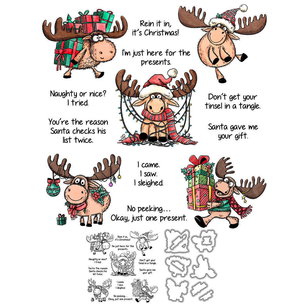 Christmas Animals Dies & Stamps Set