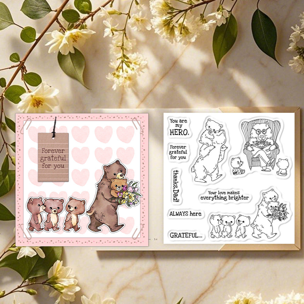 Little Bear and Son Dies & Stamps Set