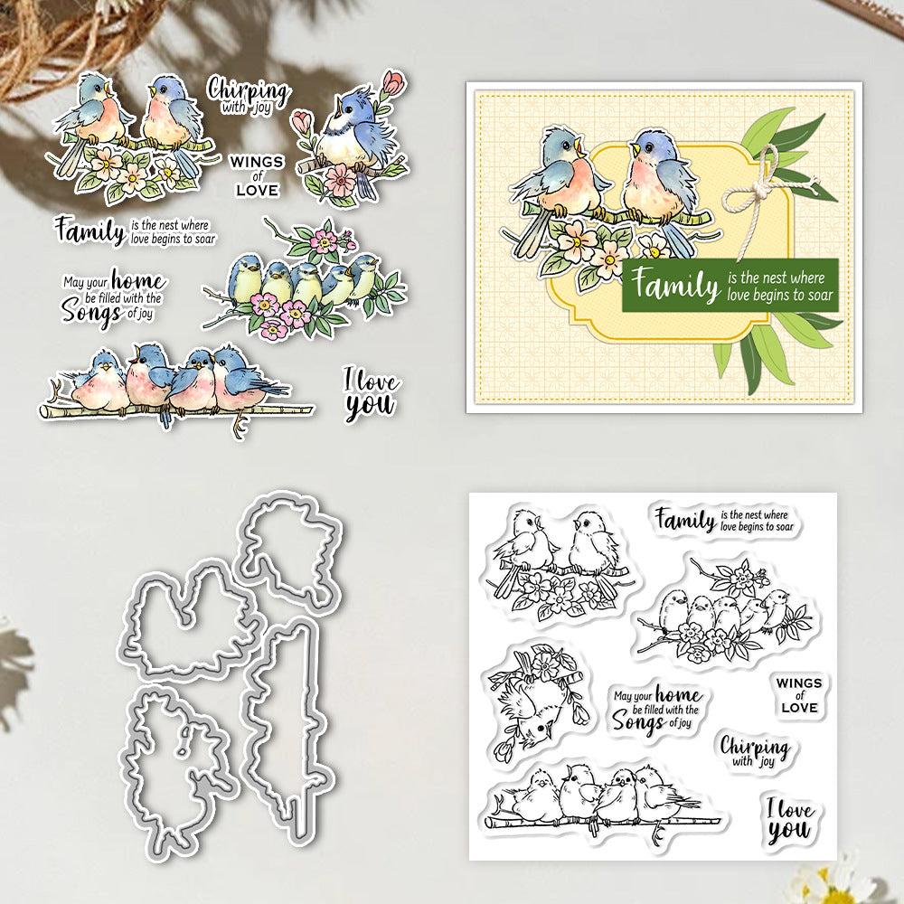 Birds On The Branch Dies & Stamps Set