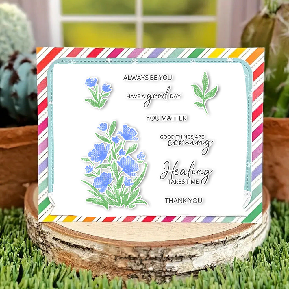 Flowers Pattern Dies & Stamps Set