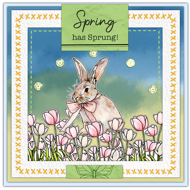 Easter Theme Dies & Stamps Set