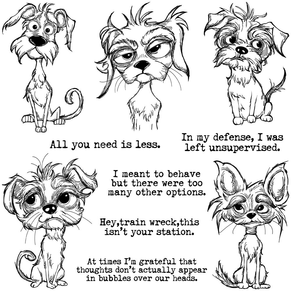 Scribbled Puppy Dies & Stamps Set