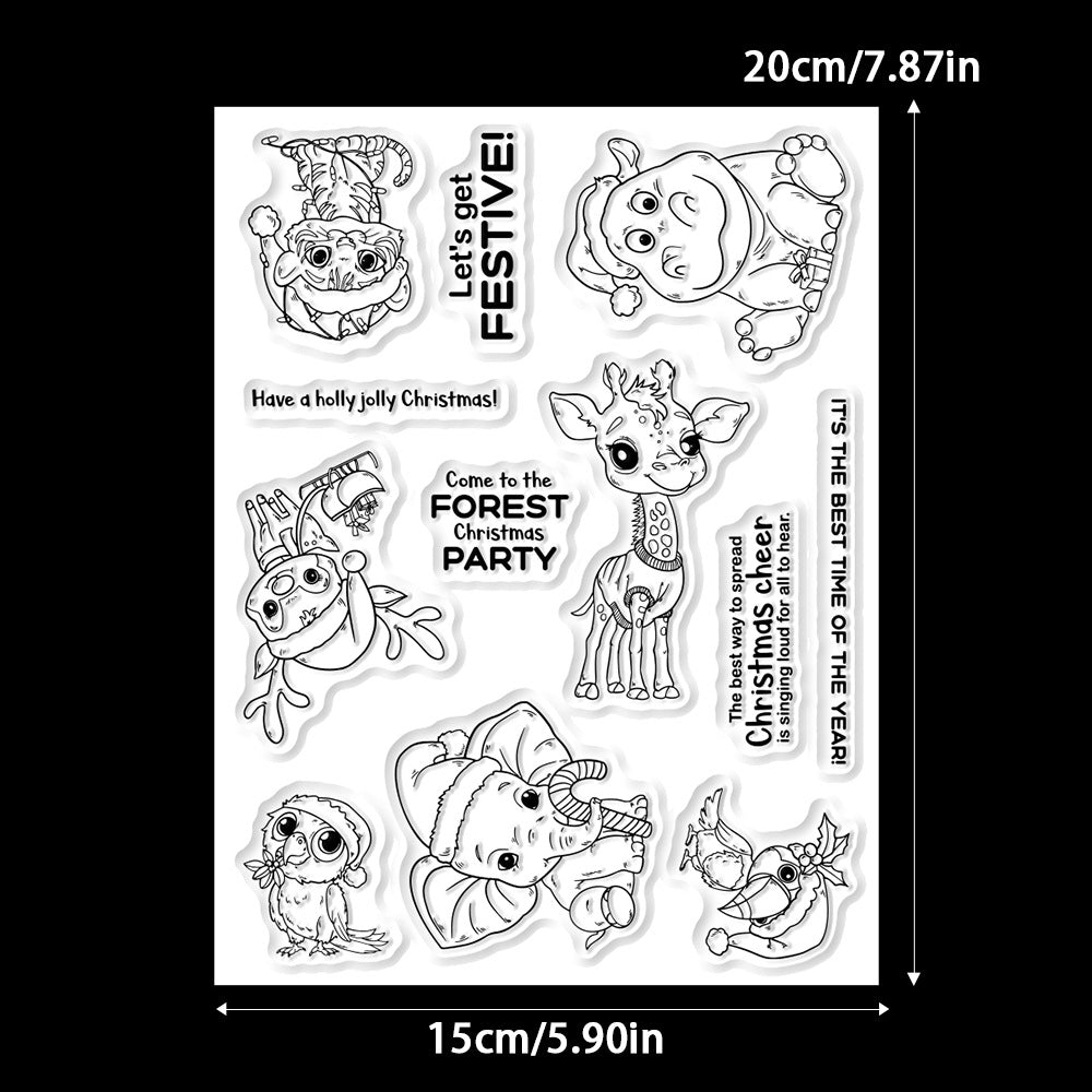 Christmas Animals Dies & Stamps Set