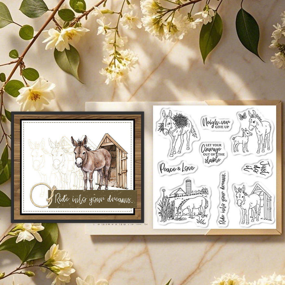 Animal Horse Clear Stamps